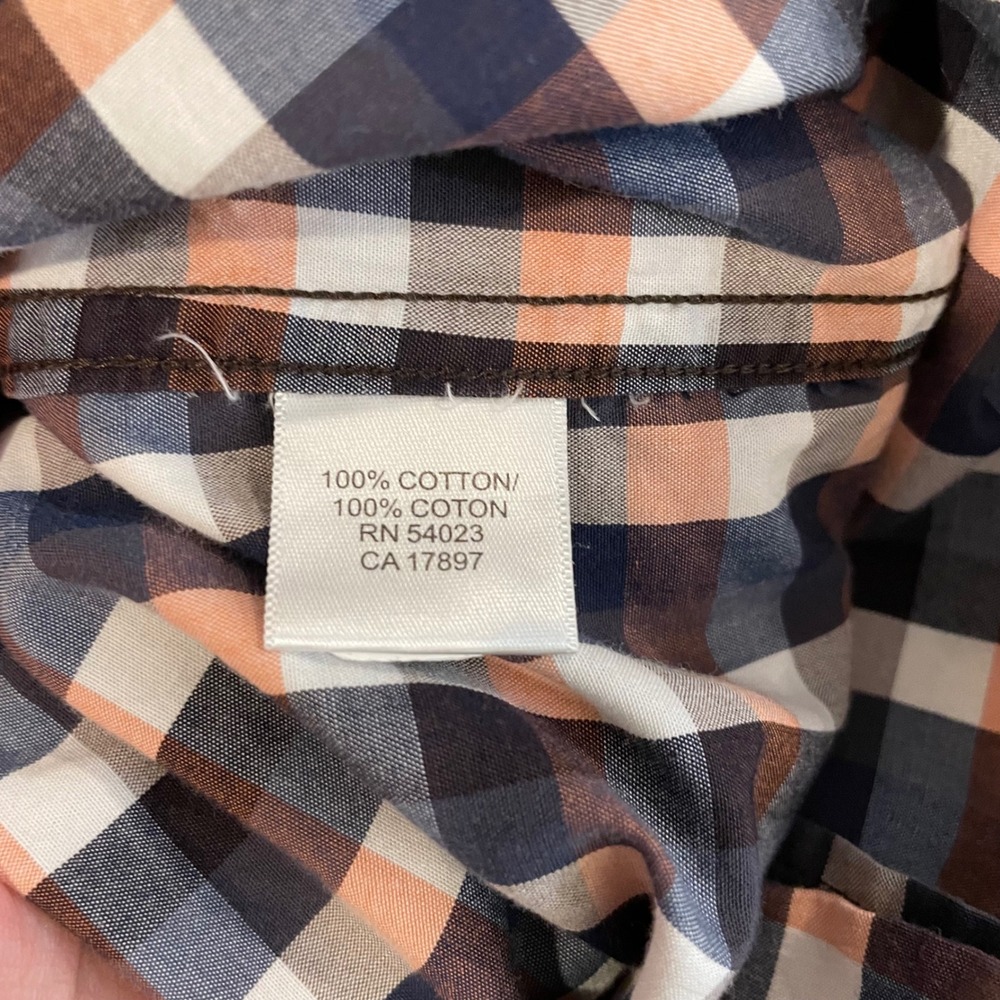 Banana Republic Mens Plaid Long Sleeve Button Down Shirt Size L - Picture 8 of 9
